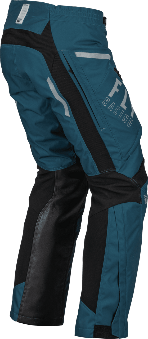 Fly-Racing-Patrol-Over-Boot-Motorcycle-Riding-Pants-blue-right-side-back-view