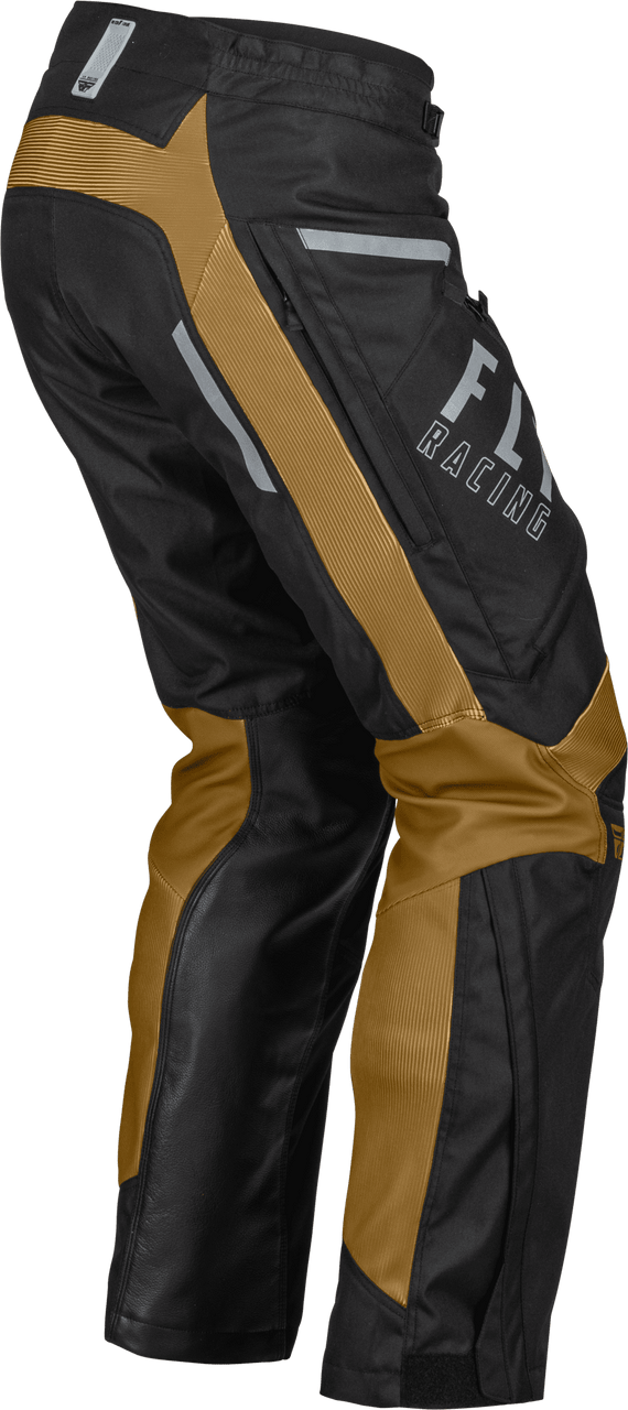 Fly-Racing-Patrol-Over-Boot-Motorcycle-Riding-Pants-black/brown-right-back-side-view