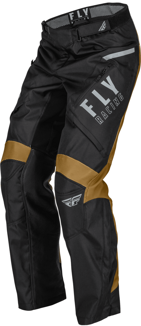 Fly-Racing-Patrol-Over-Boot-Motorcycle-Riding-Pants-black/brown-side-view