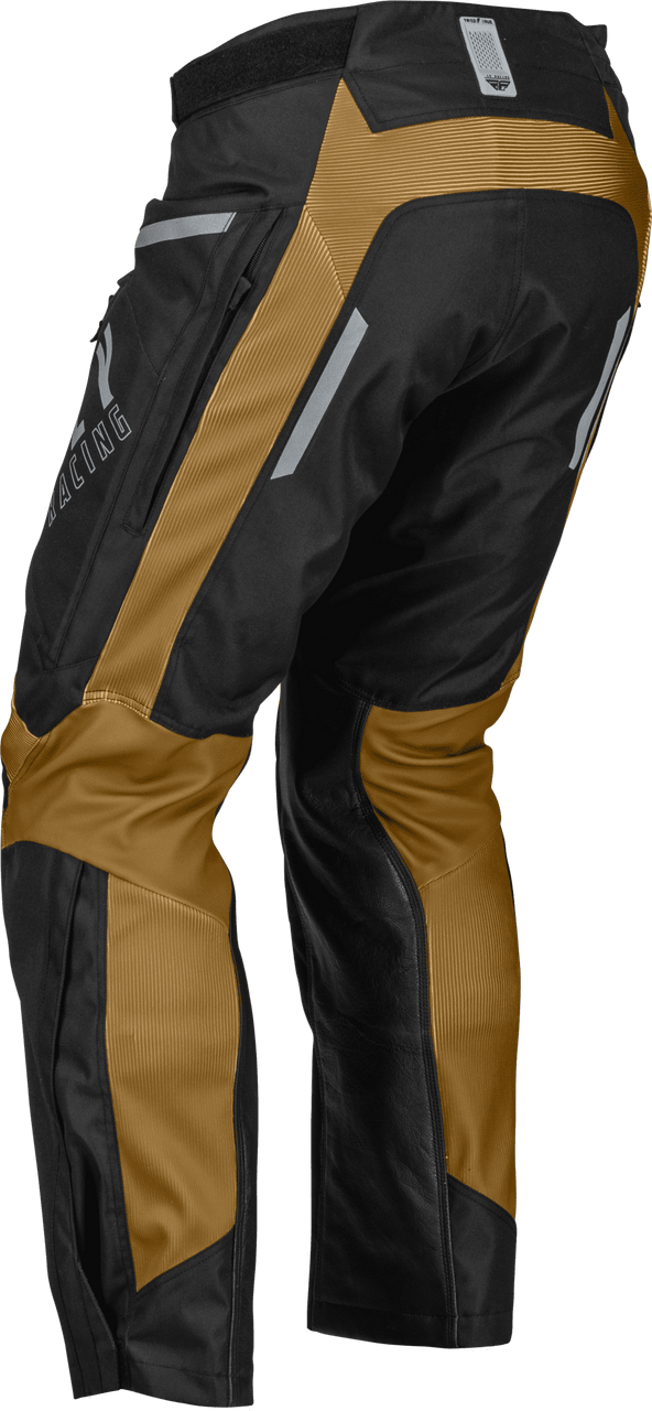 Fly-Racing-Patrol-Over-Boot-Motorcycle-Riding-Pants-black/brown-left-back-side-view