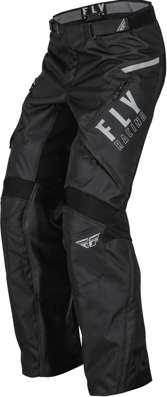 Fly-Racing-Patrol-Over-Boot-Motorcycle-Riding-Pants-black/white-side-view