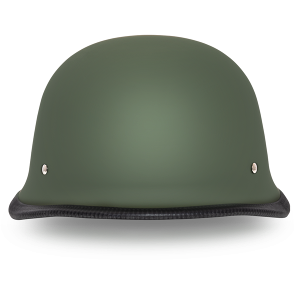 Daytona-German-Military-Green-Half-Motorcycle-Helmet-front-view