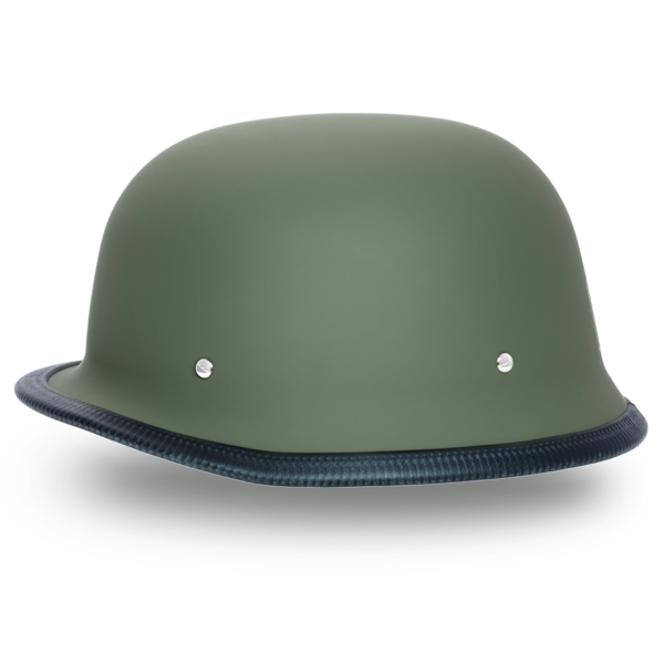 Daytona-German-Military-Green-Half-Motorcycle-Helmet-left-view