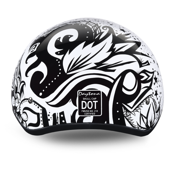 Daytona-Skull-Cap-Lovesee-Motorcycle-Helmet-rear-view