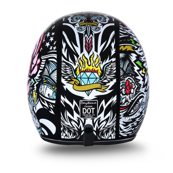 Daytona-Cruiser-Tribal-Motorcycle-Helmet-rear-view