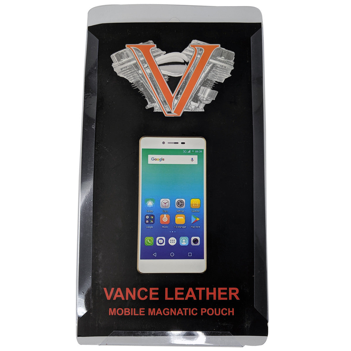 Vance VS419 Cell Phone and GPS Holder Magnetic Motorcycle Tank Bag - Back View