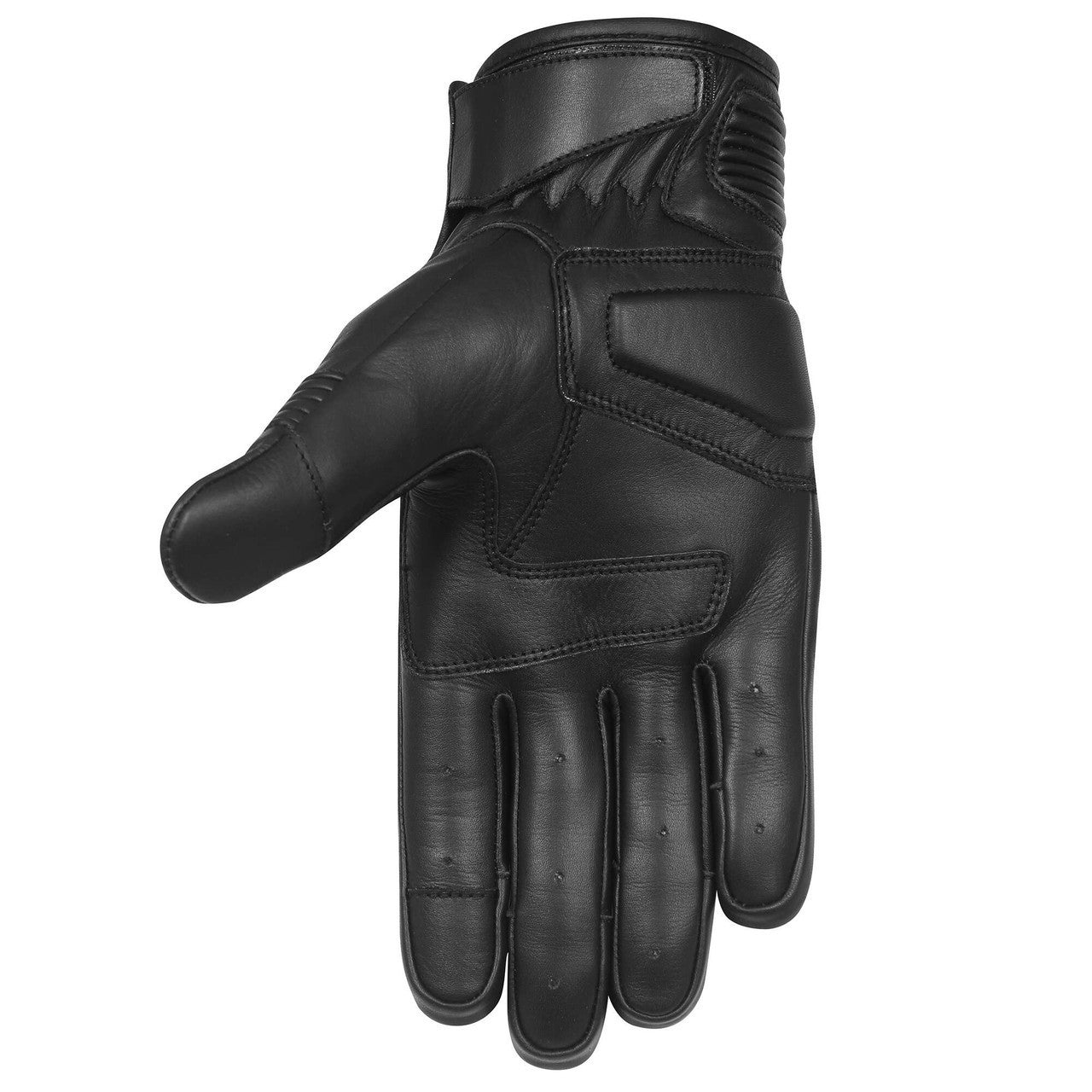 Vance-Scrapper-Mens-Premium-Mid-Length-Leather-Motorcycle-Gloves-Palm-View