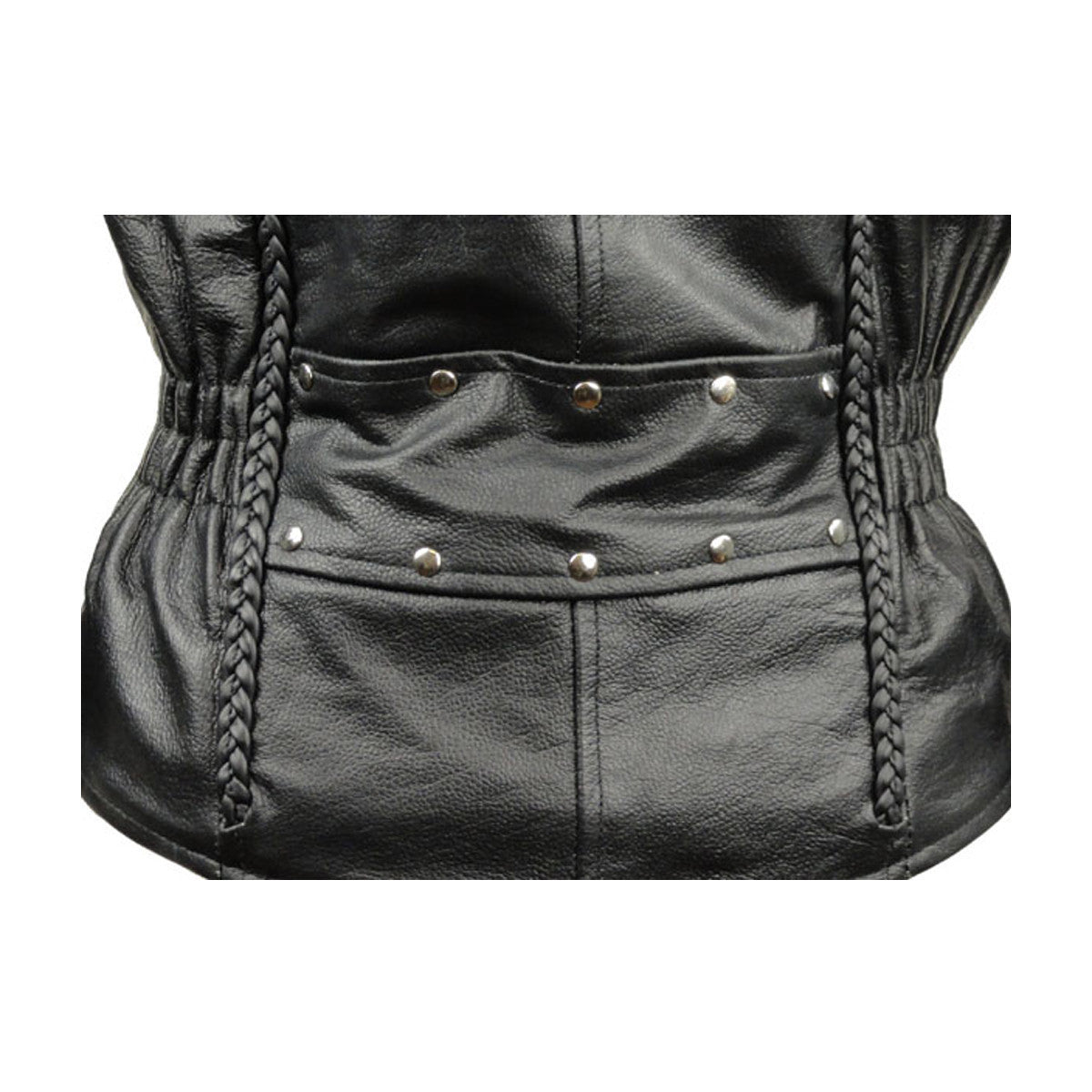 Detour-8307-Womens-Leather-Motorcycle-Jacket-detail-view