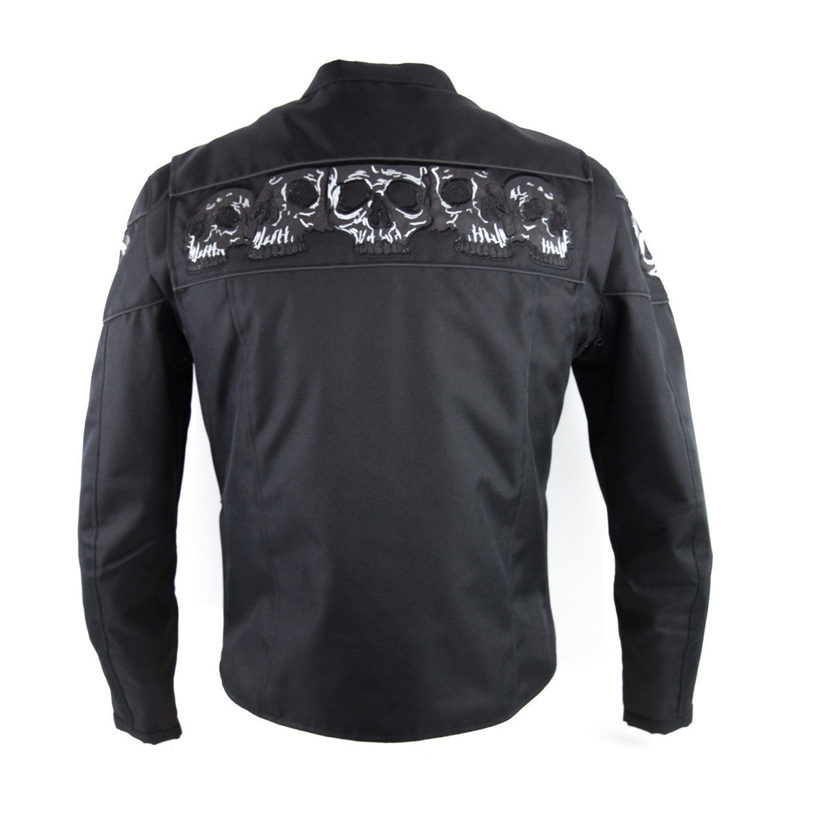 Jafrum-Reflective-Skull-Textile-Motorcycle-Jacket-back-view