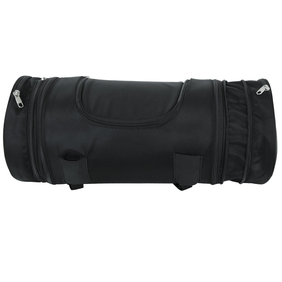 Jafrum-SB380-Black-Expandable-Motorcycle-Sissy-Bar-Roll-Bag-front-view