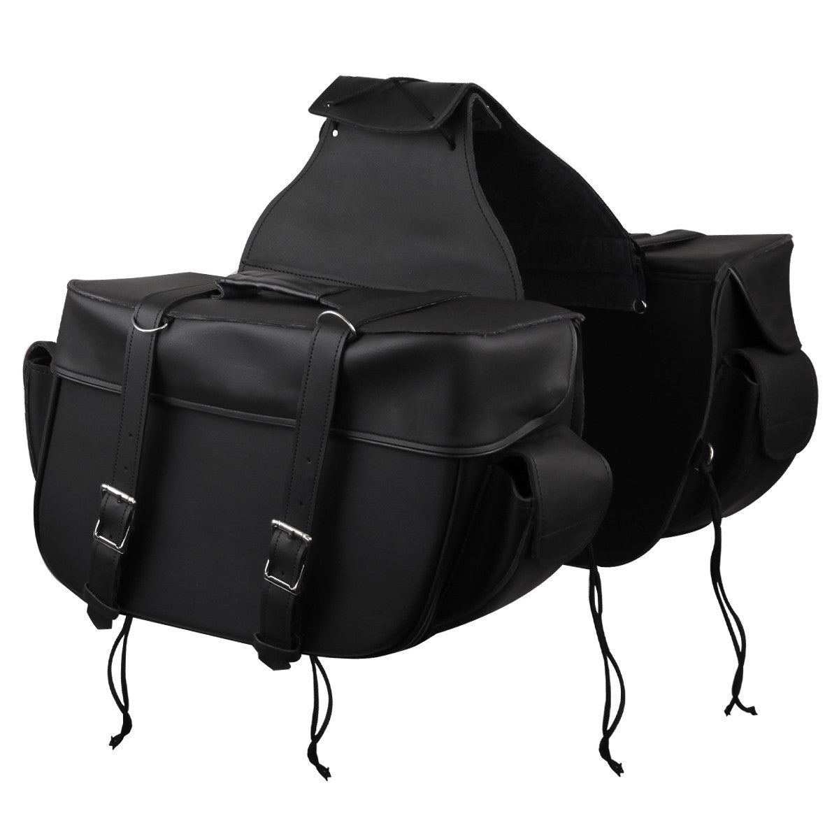 Jafrum Big Motorcycle Zip Off and Throw Over Saddlebags With Outside Pockets