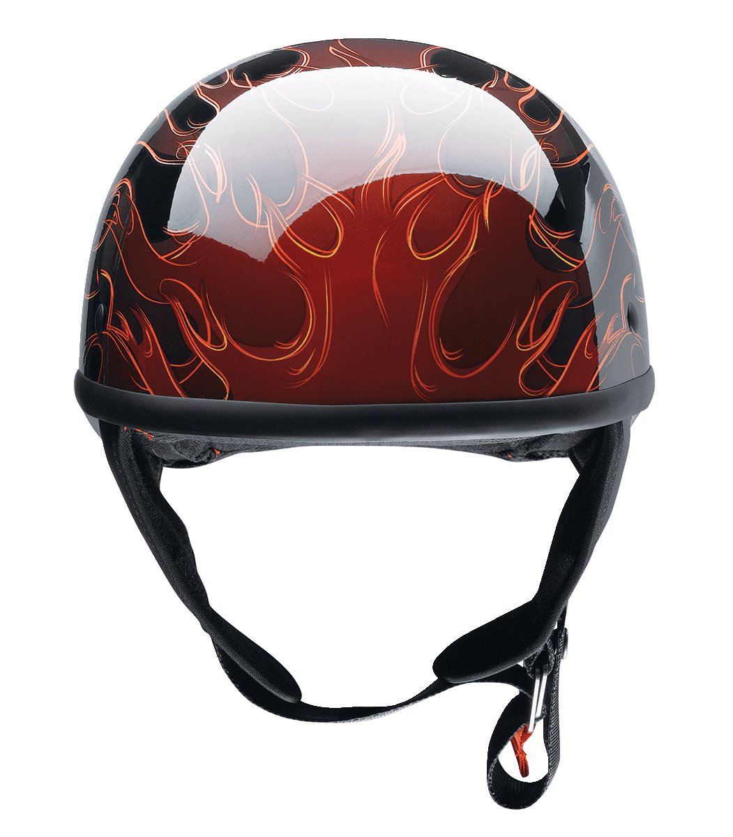 Z1R-CC-Beanie-Hellfire-Half-Face-Motorcycle-Helmet-Red-front-view