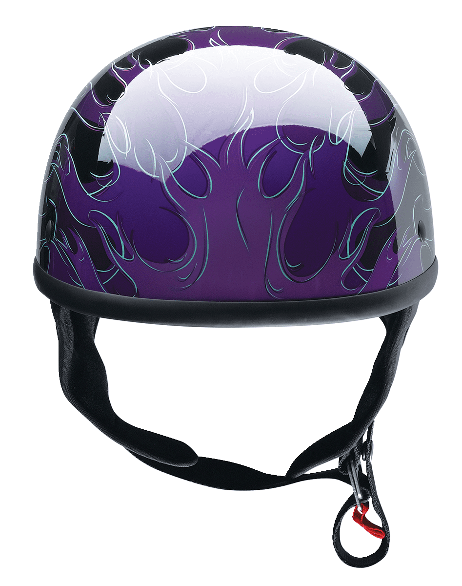 Z1R-CC-Beanie-Hellfire-Half-Face-Motorcycle-Helmet-purple-front-view