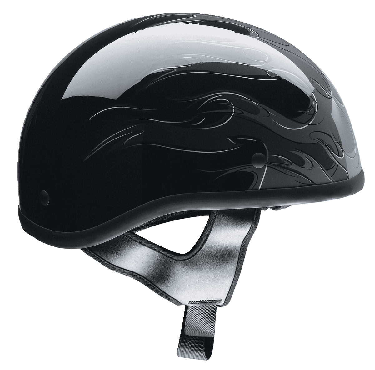 Z1R-CC-Beanie-Hellfire-Half-Face-Motorcycle-Helmet-Grey-side-view