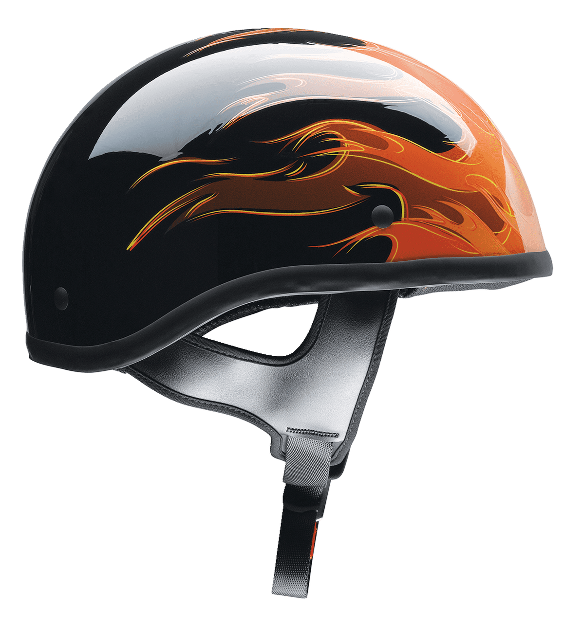 Z1R-CC-Beanie-Hellfire-Half-Face-Motorcycle-Helmet-Orange-side-view