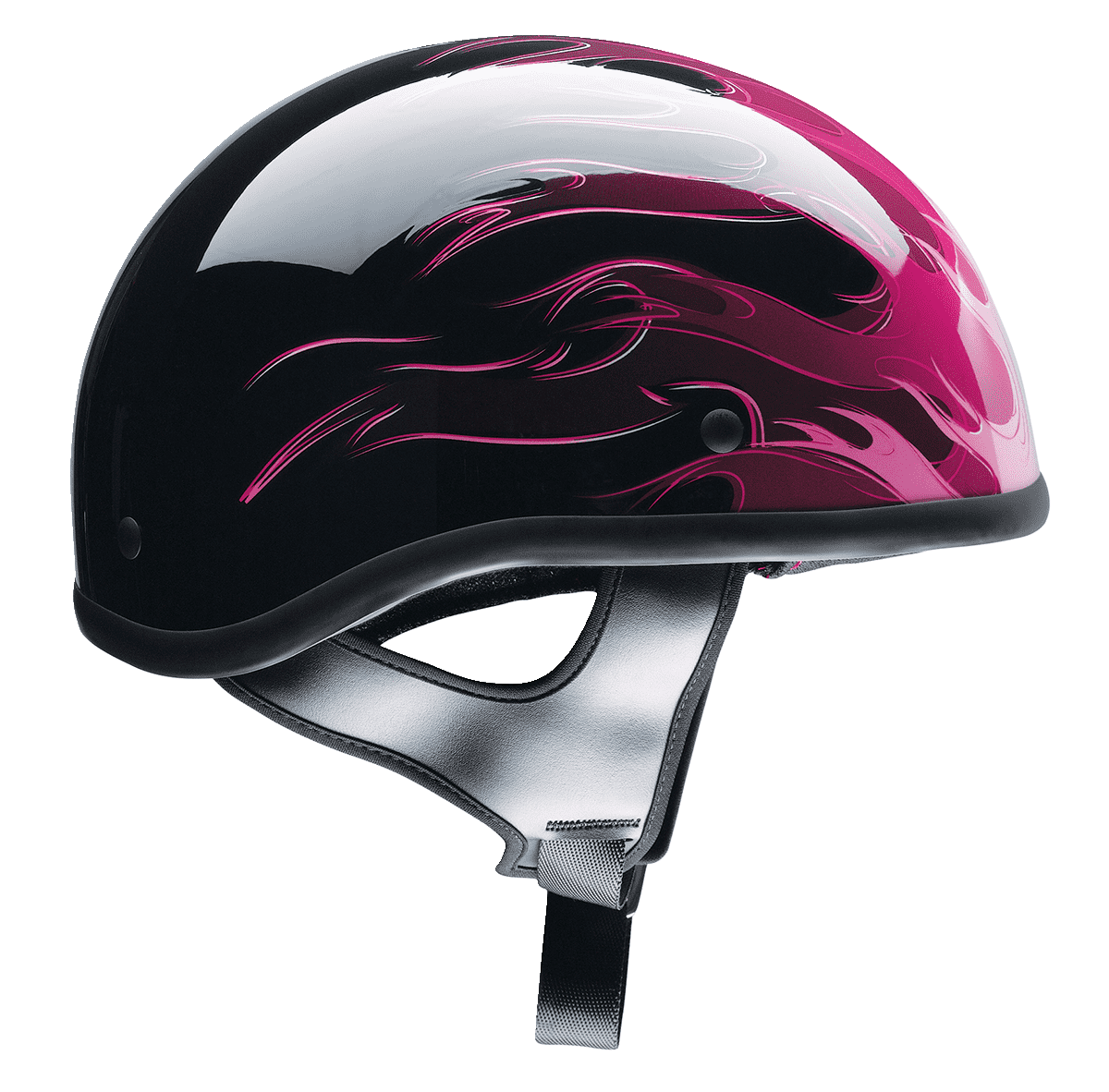 Z1R-CC-Beanie-Hellfire-Half-Face-Motorcycle-Helmet-pink-side-view