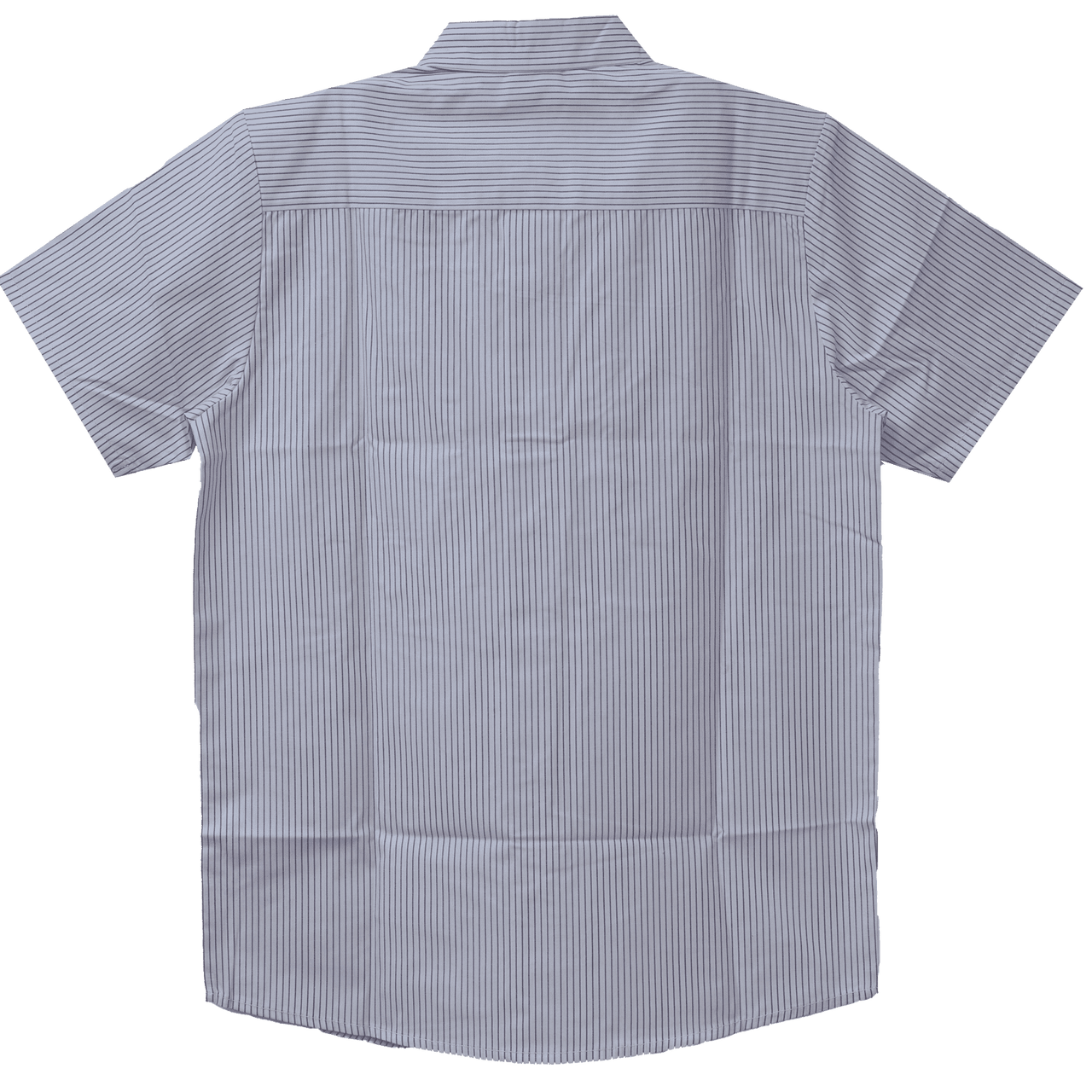 Vance-VB775WG-Mens-White-Work-Shirts-Grey-Strips-Rear-View