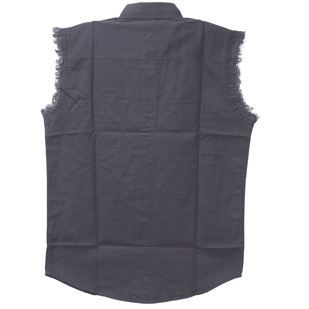 Vance-VB710-Mens-Biker-Motorcycle-Charcoal-Cut-Off-Sleeveless-Shirt-back-view