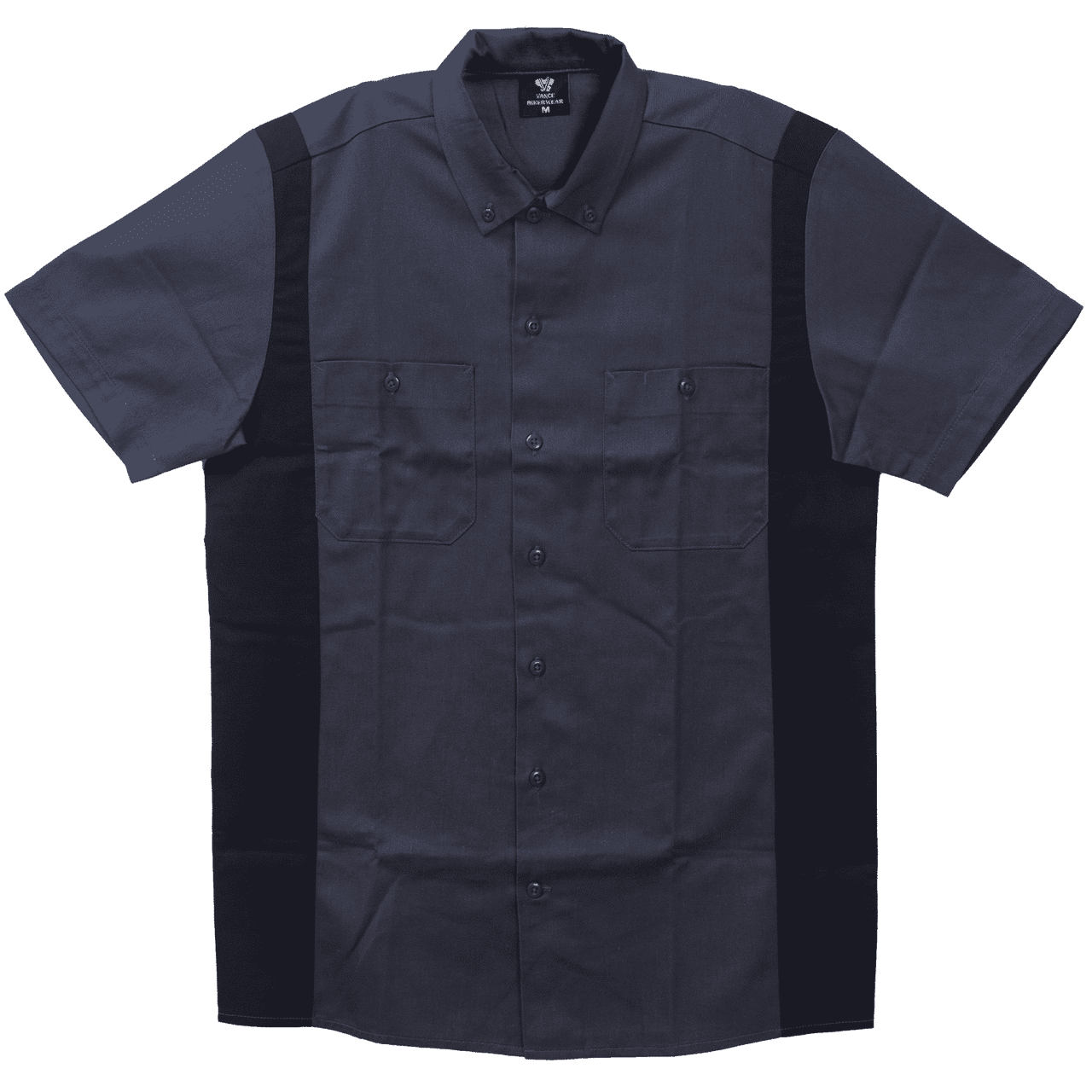 Vance-VB771GB-Mens-Work-Shirts-Grey-Black-Sides-main