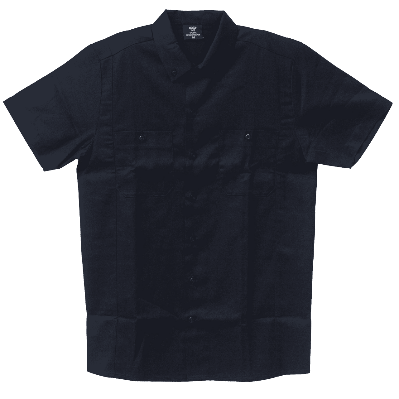 Vance-VB771BB-Mens-Work-Shirts-Black-With-Black-sides-main