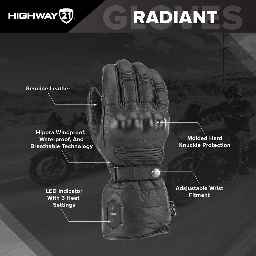 Highway-21-Radiant-Brown-Heated-Leather-Motorcycle-Gloves-info-graphics