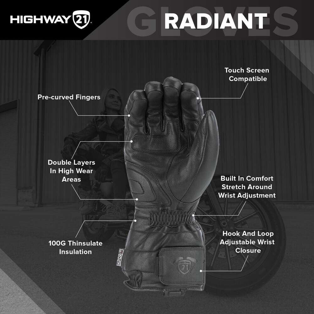 Highway-21-Radiant-Brown-Heated-Leather-Motorcycle-Gloves-info-graphics