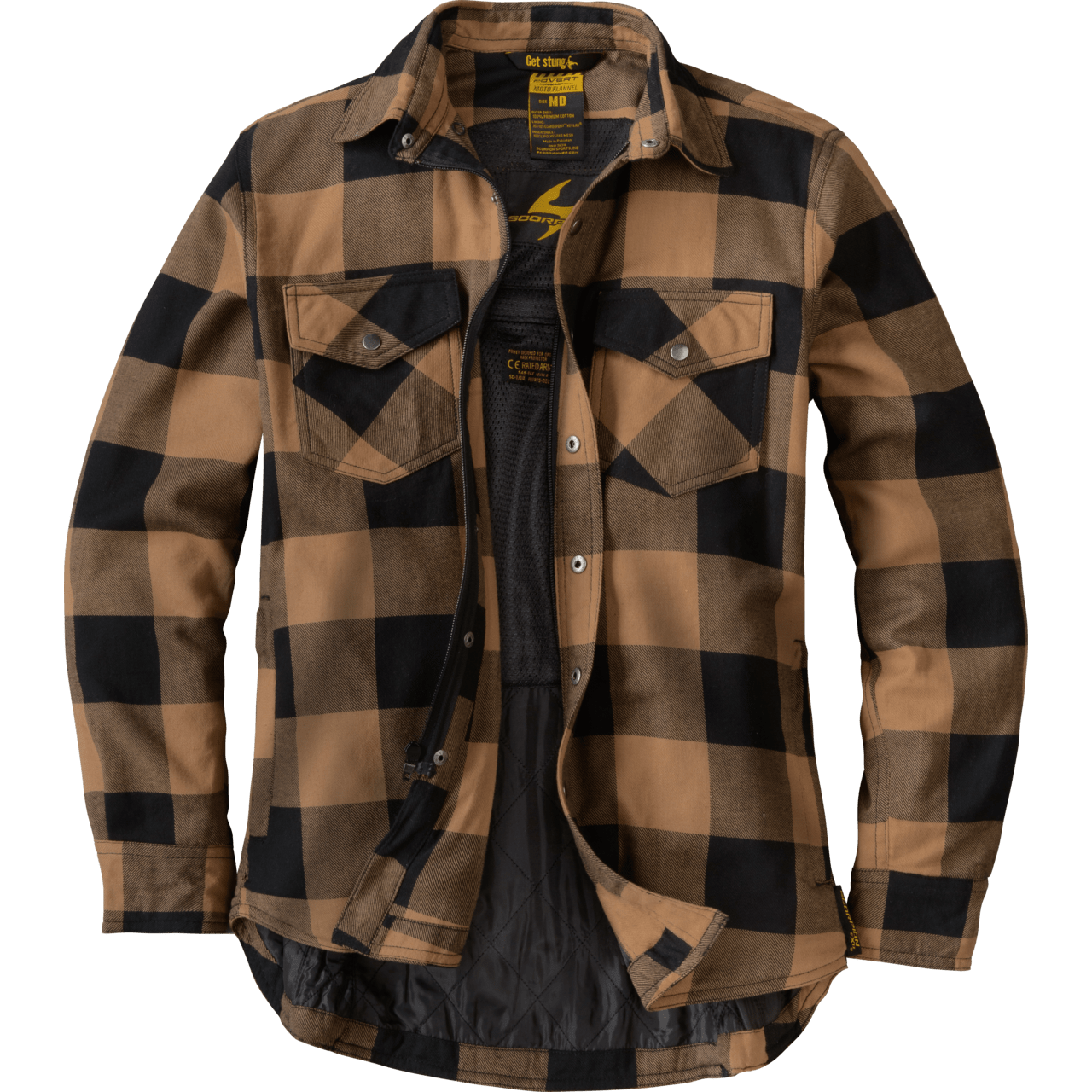 Scorpion-Exo-Womens-Covert-Flannel-Riding-Shirt-sand-main