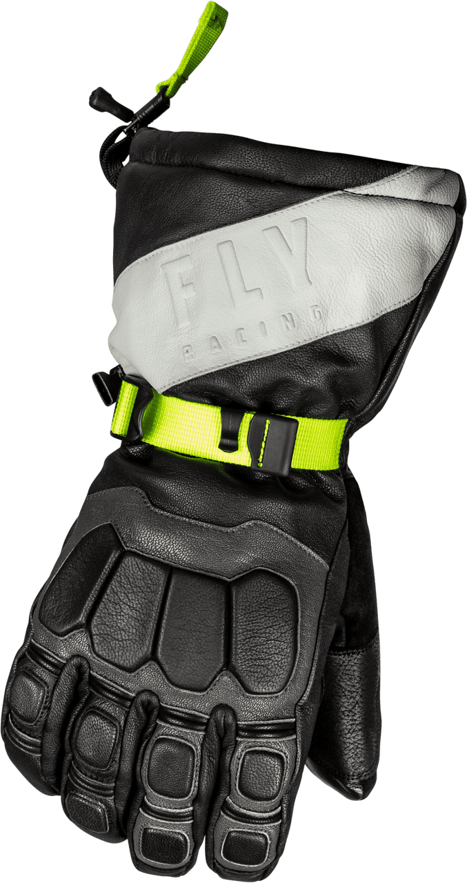 Fly-Racing-Glacier-Motorcycle-Leather-Gloves-black-grey-hi-viz-main