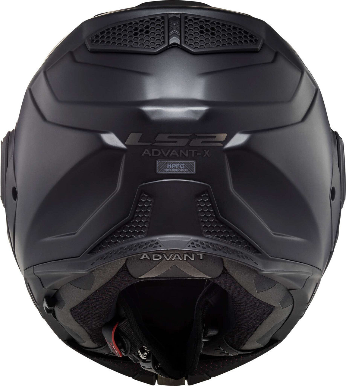 LS2-Advant-X-Solid-Modular-Motorcycle-Helmet-Sunshield-matte-black-rear-view