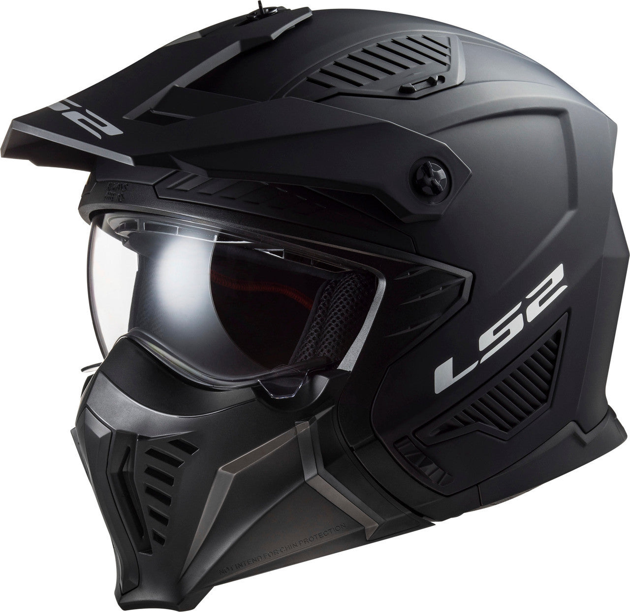 LS2-Drifter-Solid-Open-Face-Motorcycle-Helmet-Sunshield-Matte-Black-Main