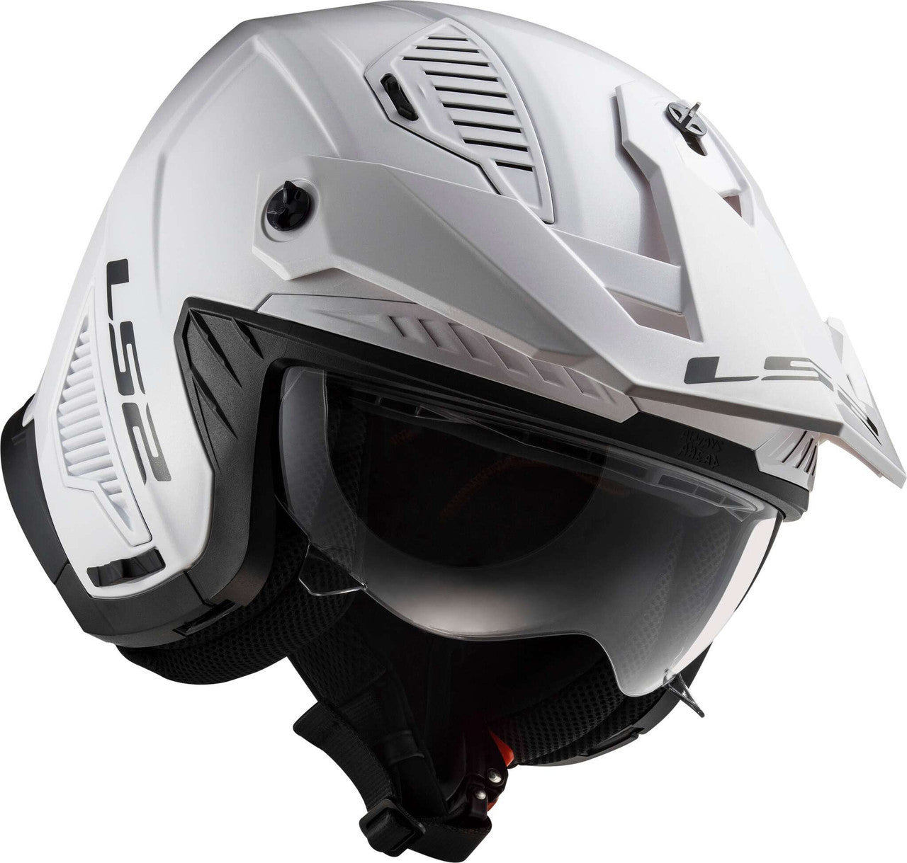 LS2-Drifter-Solid-Open-Face-Motorcycle-Helmet-Sunshield-white-side-view