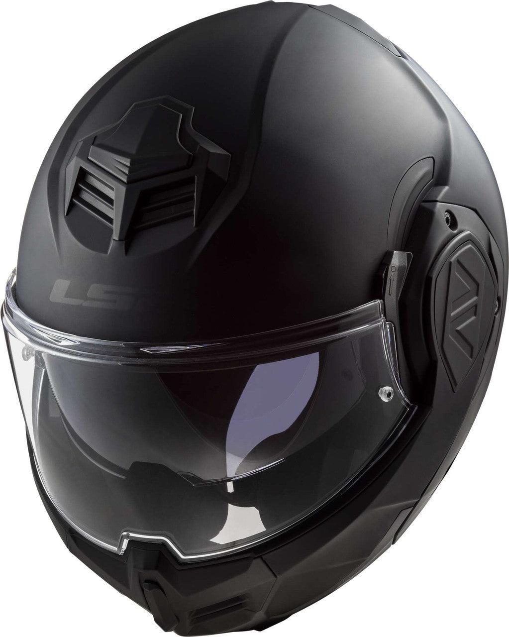 LS2-Advant-Noir-Matte-Black-Modular-Motorcycle-Helmet-With-Sunshield-top-view