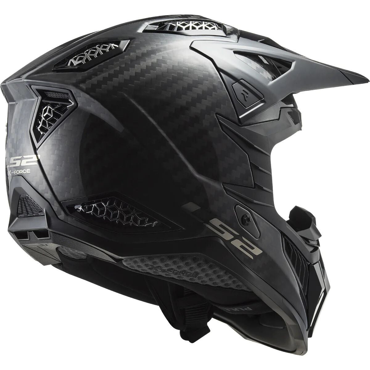 LS2-X-Force-Solid-Full-Face-MX-Motorcycle-Helmet-Matte-Black-rear-view