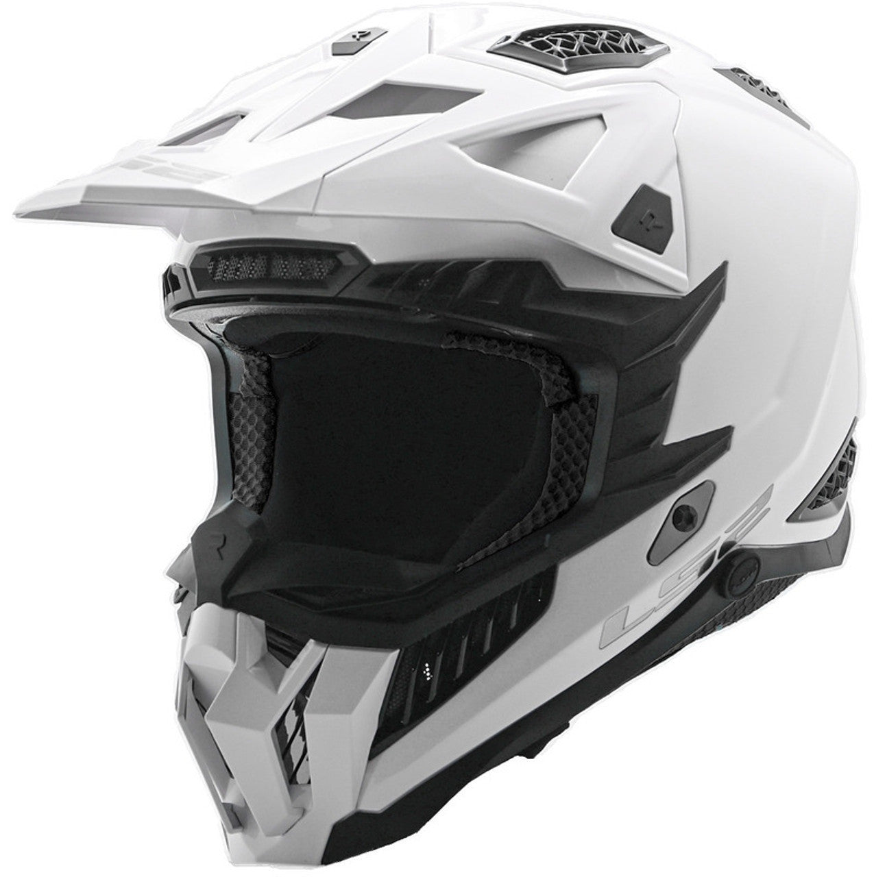 LS2-X-Force-Solid-Full-Face-MX-Motorcycle-Helmet-Gloss-white