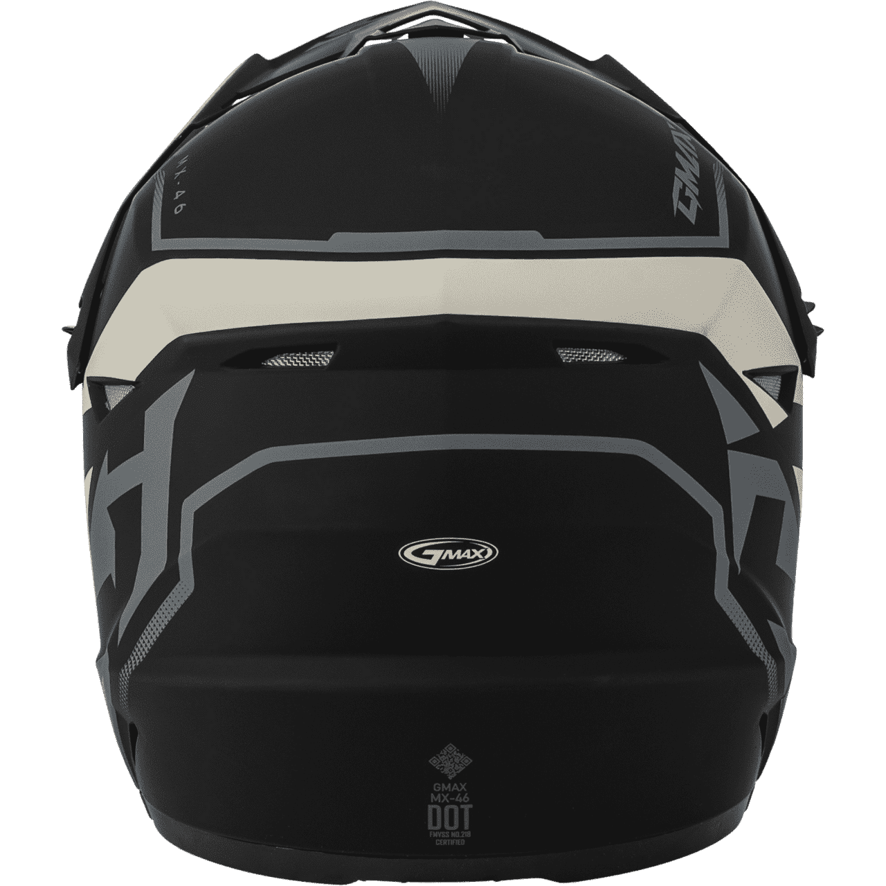 Gmax-MX-46-Compound-Off-Road-Motorcycle-Helmet-matte-black/grey-back-view