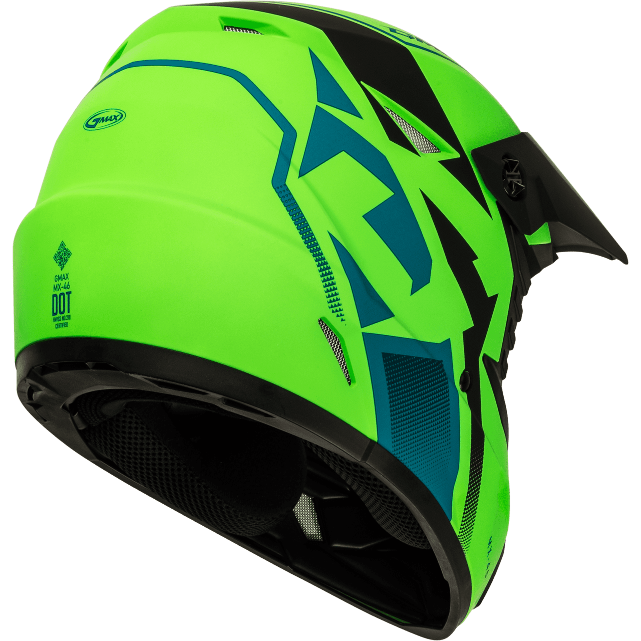 Gmax-Youth-MX-46-Compound-Off-Road-Motorcycle-Helmet-Red-Black-Hi-viz-black-blue-side-view