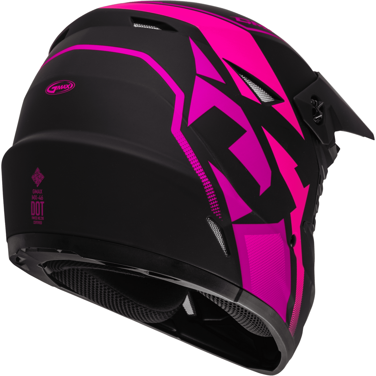 Gmax-Youth-MX-46-Compound-Off-Road-Motorcycle-Helmet-matte-black-pink-side-view