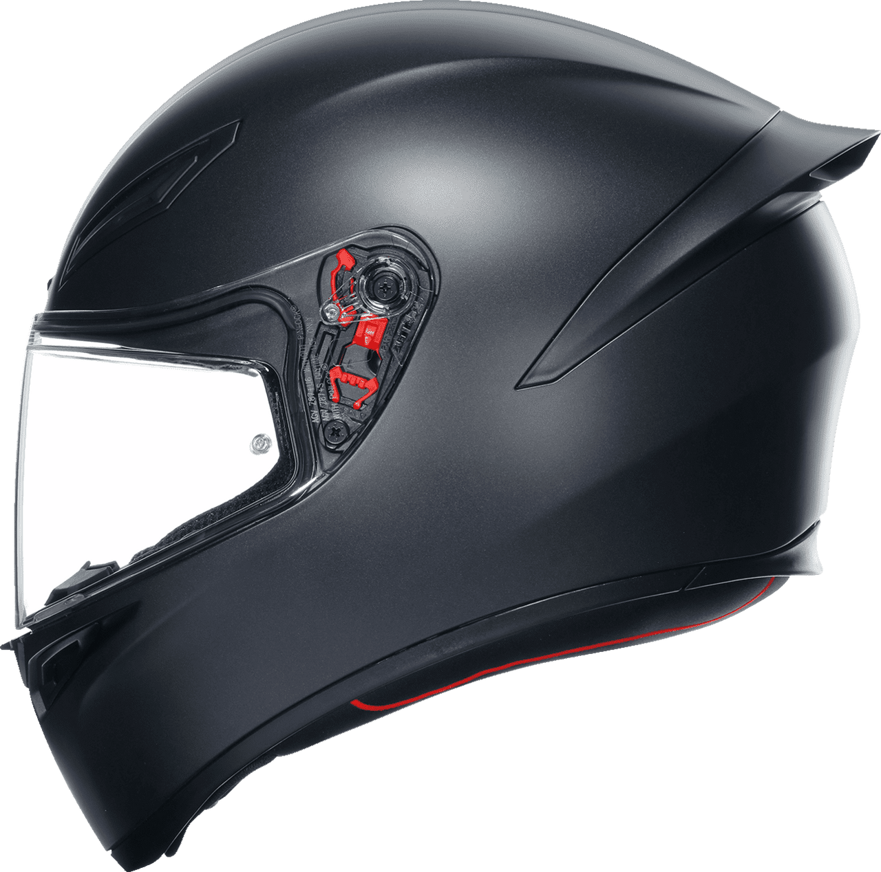 AGV-K1-S-Solid-Full-Face-Motorcycle-Helmet-matte-black-side-veiw