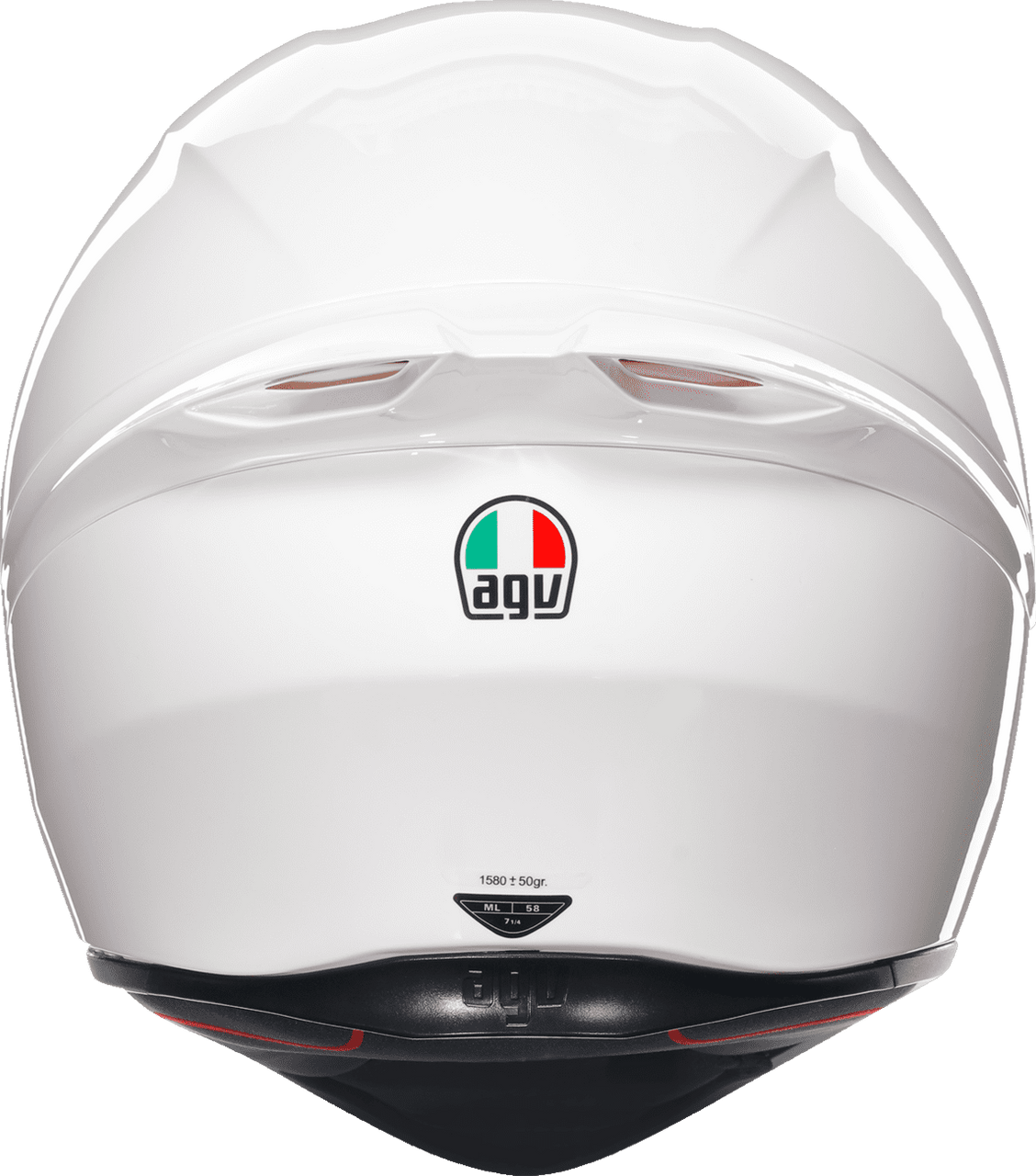 AGV-K1-S-Solid-Full-Face-Motorcycle-Helmet-white-back-view