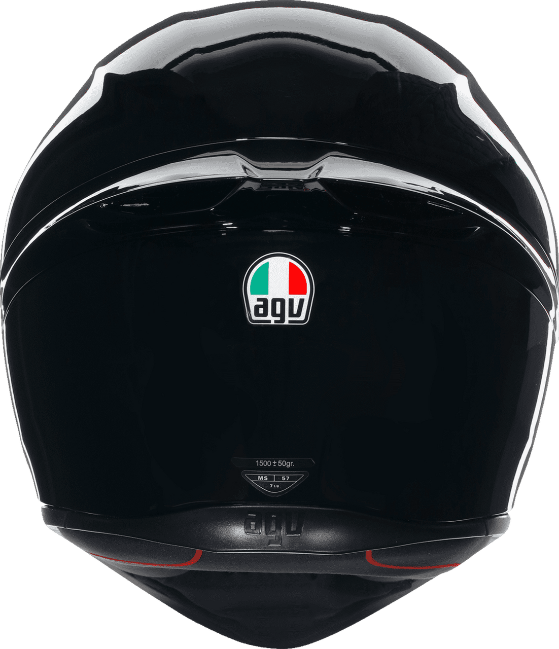 AGV-K1-S-Solid-Full-Face-Motorcycle-Helmet-black-back-view