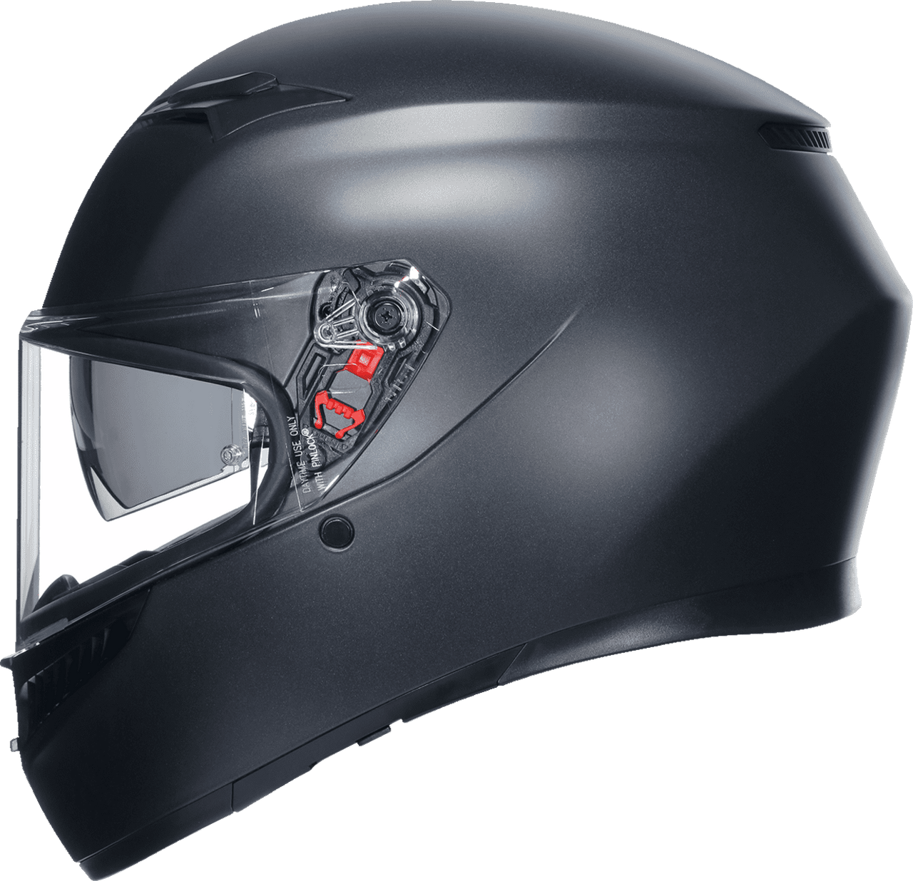 AGV-K3-Mono-Solid-Full-Face-Motorcycle-Helmet-matte-black-side-view