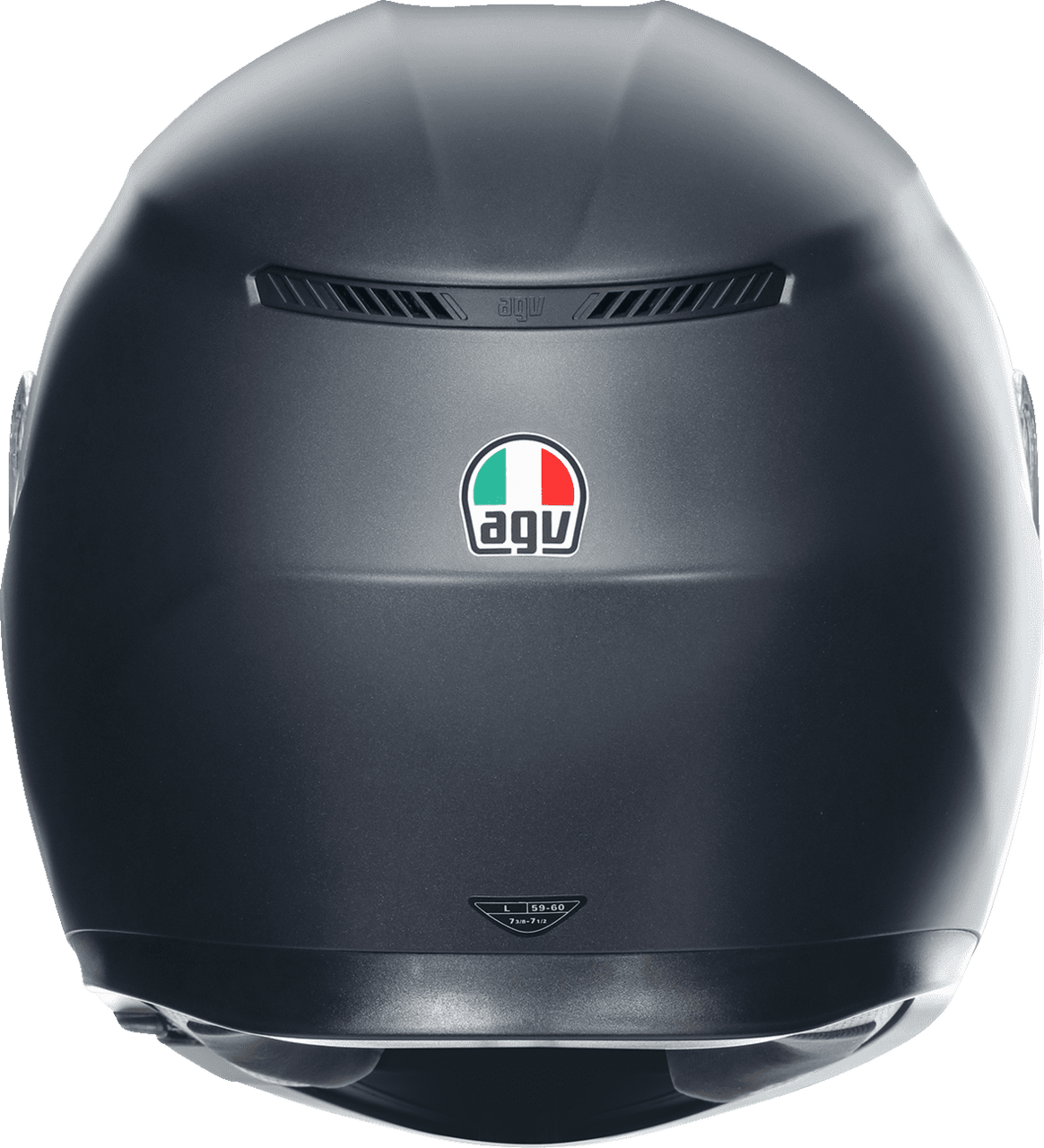 AGV-K3-Mono-Solid-Full-Face-Motorcycle-Helmet-matte-black-back-view