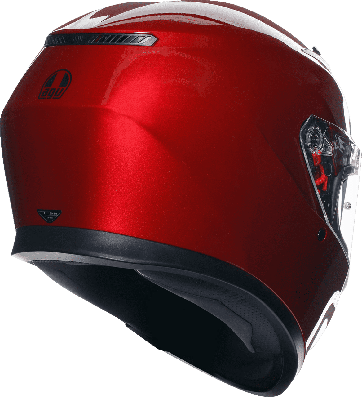 AGV-K3-Mono-Solid-Full-Face-Motorcycle-Helmet-red-back-side-view