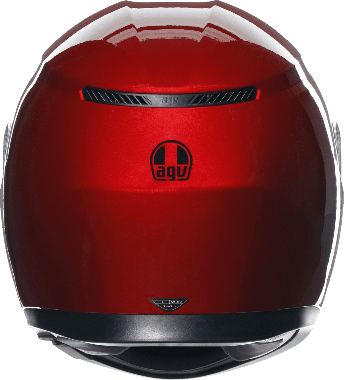 AGV-K3-Mono-Solid-Full-Face-Motorcycle-Helmet-red-back-view