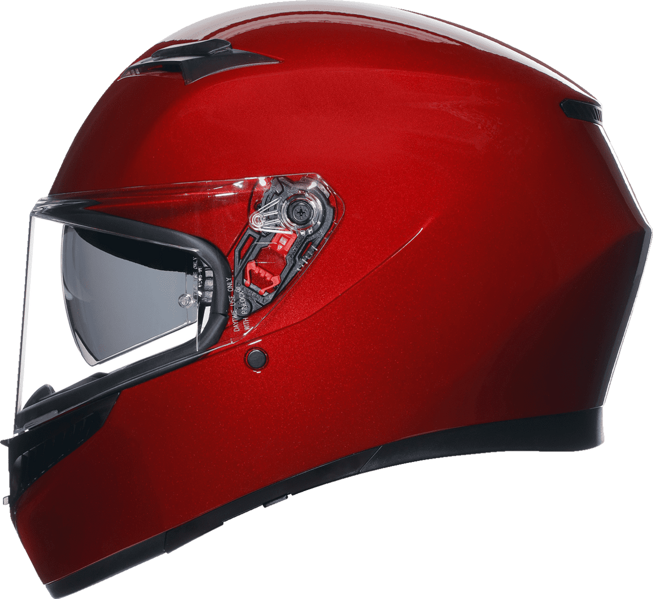 AGV-K3-Mono-Solid-Full-Face-Motorcycle-Helmet-red-side-view