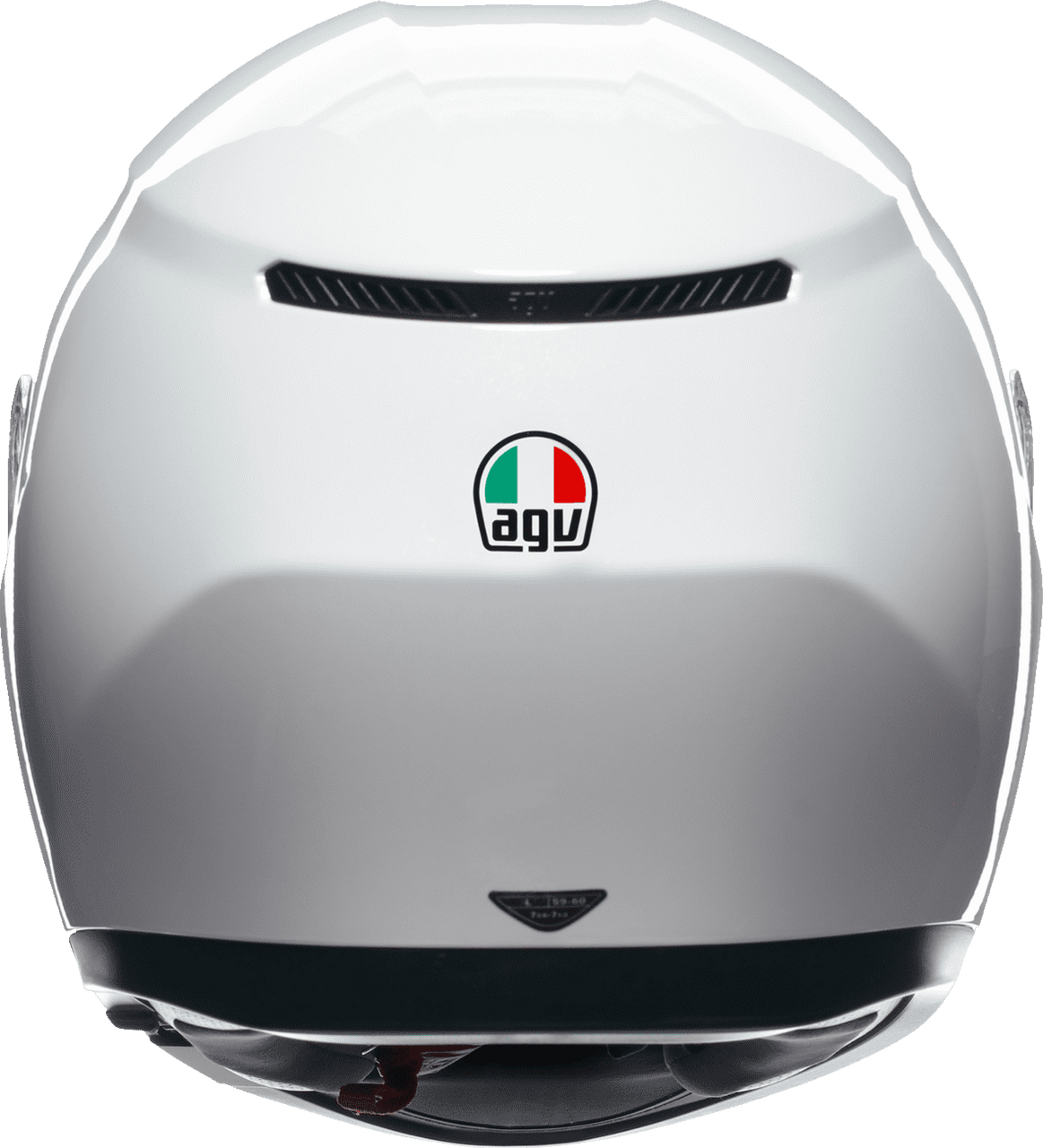 AGV-K3-Mono-Solid-Full-Face-Motorcycle-Helmet-white-back-view