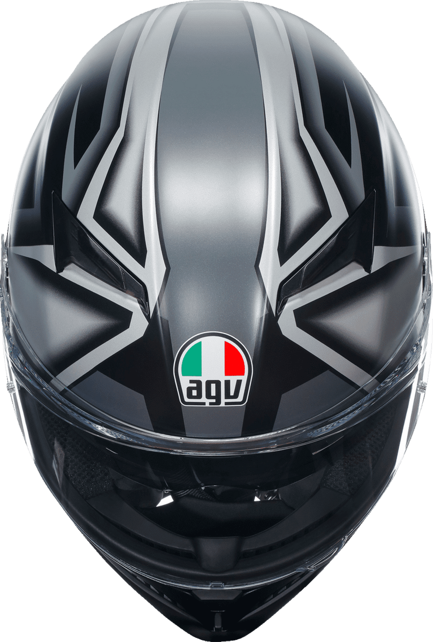 AGV-K3-Compound-Full-Face-Motorcycle-Helmet-Black-grey-top-view