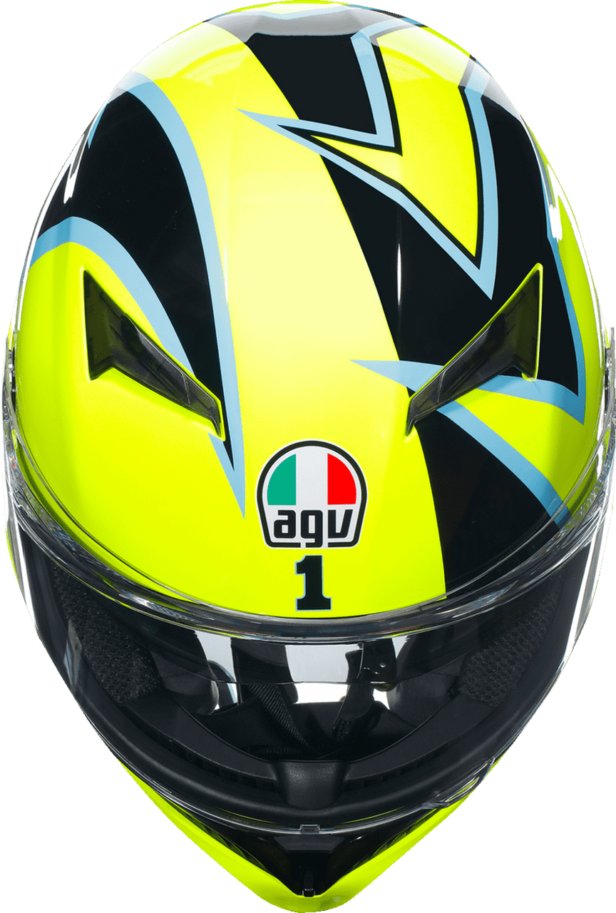 AGV-K3-Rossi-WT-Phillip-Island-2055-Full-Face-Motorcycle-Helmet-top-view