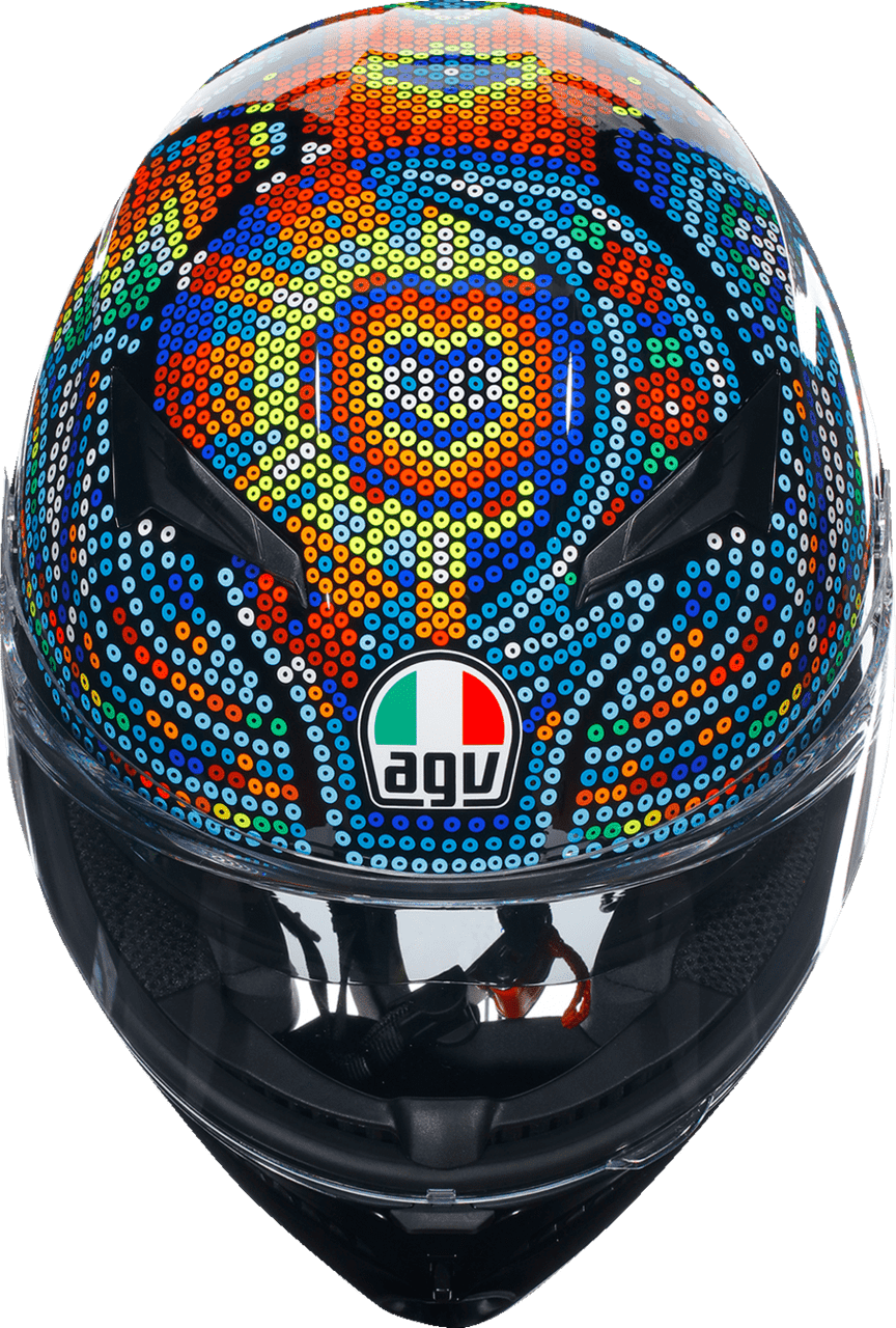 AGV-K3-Rossi-Winter-Test-2018-Full-Face-Motorcycle-Helmet-top-view