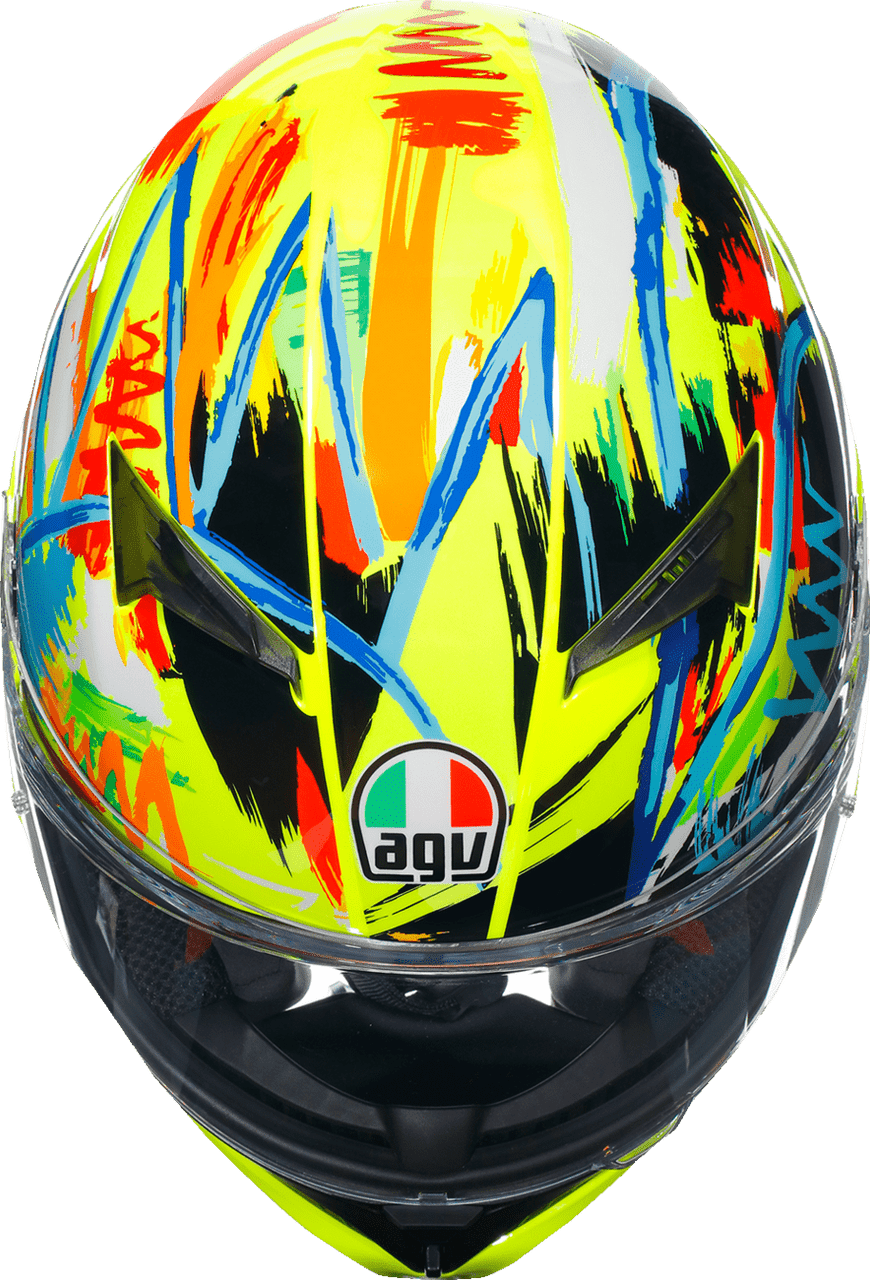 AGV-K3-Rossi-Winter-2019-Full-Face-Motorcycle-Helmet-top-view